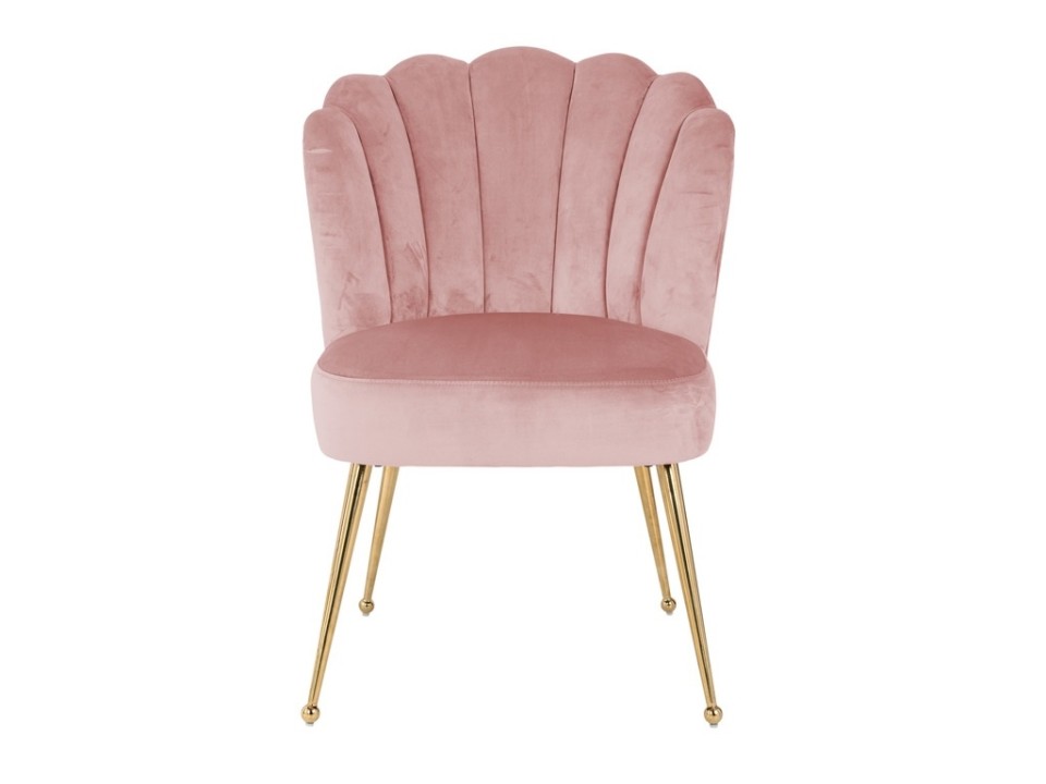 RICHMOND krzesło PIPPA PINK - welur, podstawa złota - Richmond Interiors